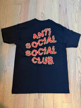 Anti Social Social Club ASSC Graphic T-Shirt Black Medium